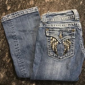 Medium wash miss me jeans